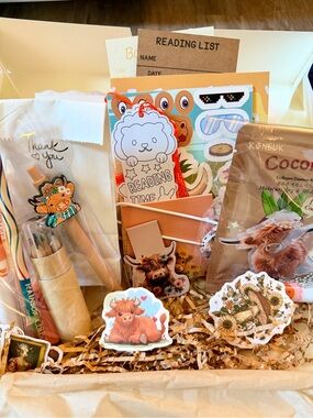 Kids Highland Cow Themed Activity Kit, Perfect for Road Trips